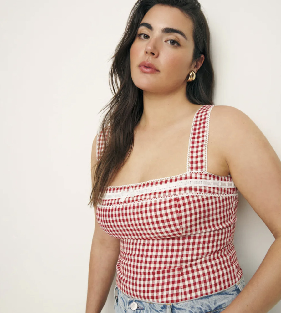 Reformation Eloise Linen Top